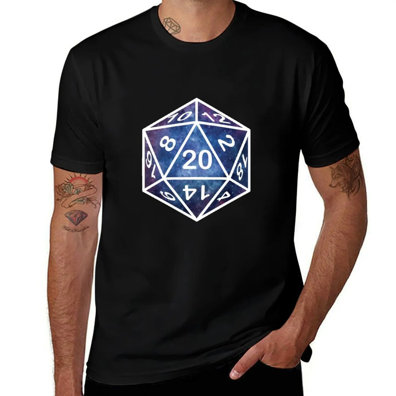 Nebula D20 T-Shirt Soft Casual Short Sleeve Cotton Tee