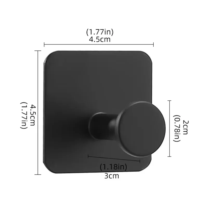 Handtuchhaken, extra klebrig, Edelstahl, Wandgarderobe, rostfreier Hakenhalter, Wandmontage, stanzfreier Kleiderbügel für Küche, Badezimmer, Zuhause – Detail 4