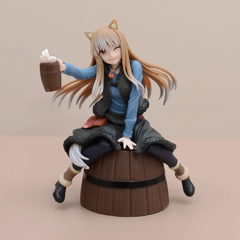 15cm Ookami to Koushinryou Spice and Wolf Holo PVC figura de acción Anime figuras en miniatura de juguete colección muñeca regalo