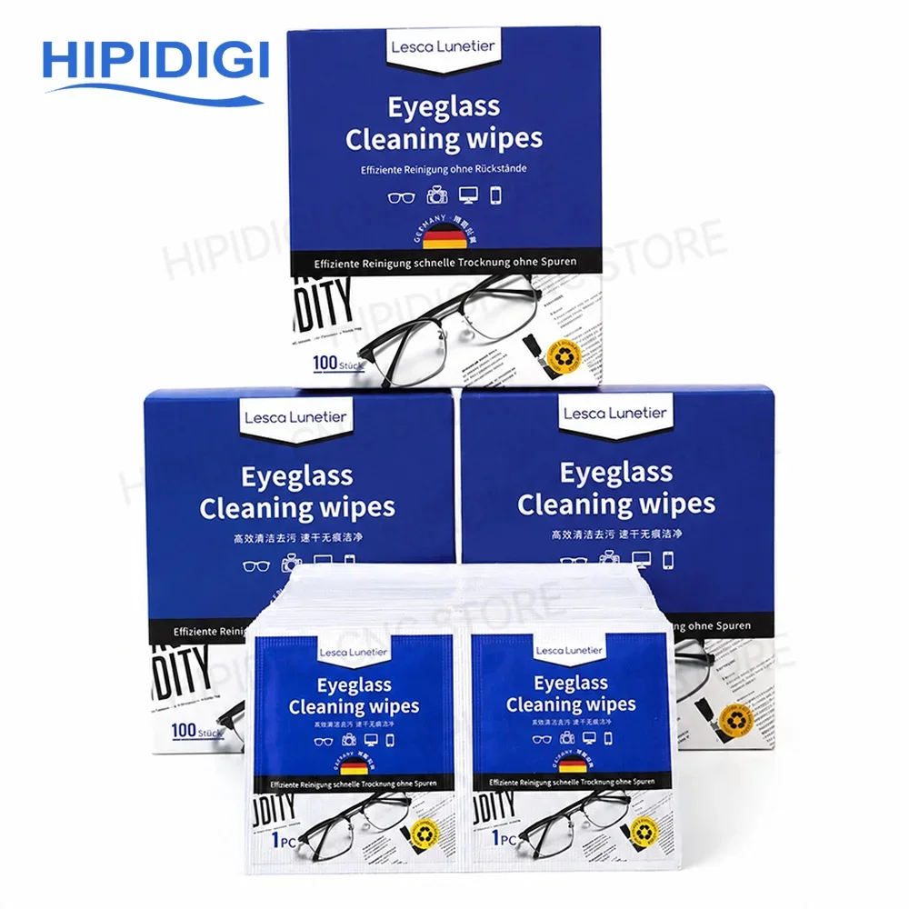 100Pcs Disposable Portable Alcohol Prep Pads Disinfectant Swabs Wipes Cleaner Alcohol Wipes for Laser Lens Cleaning