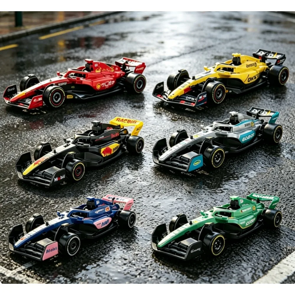 

1:60 Scale F1 Formula Racing Car, 6 Pcs Alloy Diecast Pull Back Model Car Set, Mini Race Car Toy Gift for Kids Boys