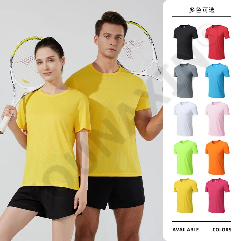 Unisex Quick Dry T-Shirt Short Sleeve Crew Neck Breathable Loose Fit Athletic Tee for Running Gym Fitness Outdoor Sports S -3XL