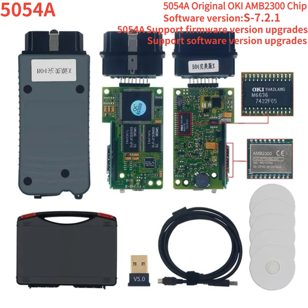 NEW Original OKI 5054A V7.2.1 Bluetooth AMB2300 S23.0.1+E17.0.1 6154A WIFI V1.8.9 Full Chip UDS 6154A V166 Car Diagnostic Tool