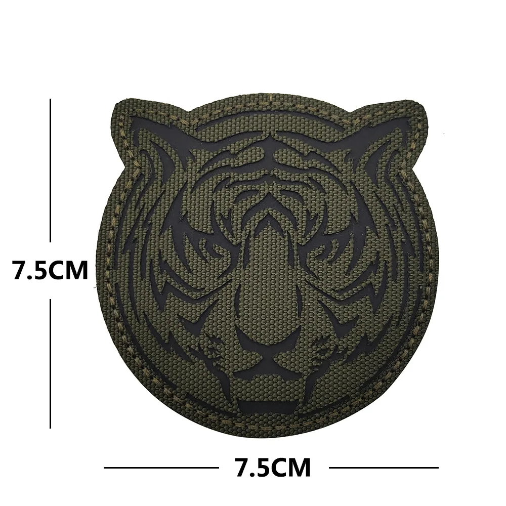 Wolf Tiger Bear Shark Frog Cat Cow Dragon Target Skull Embroidered Patches 3D Embroidery Patch For Clothing Backpack