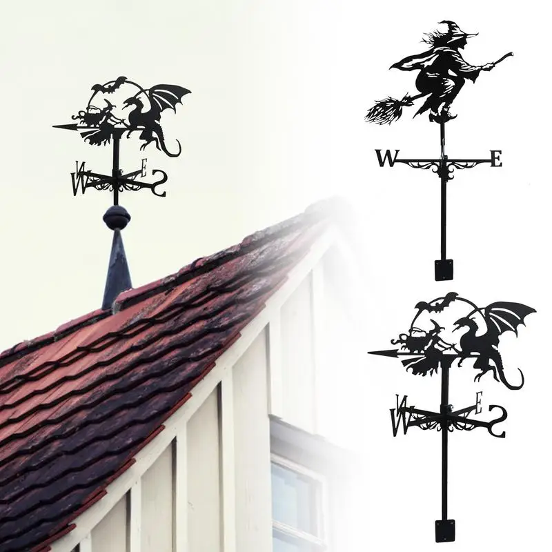 

Weather Vanes Anti-corrosion Metal Windmill Multifunctional Roof Weather Vane Wide Application for Outdoor Patio Garden Decor