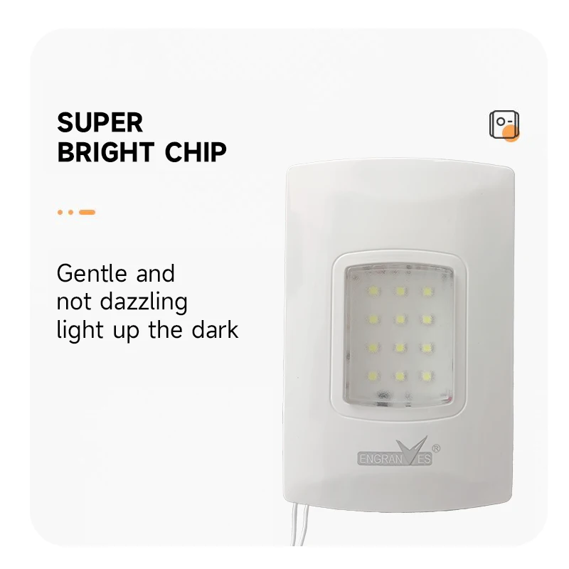 LED Emergency Light Indoor Corridor Lamp Embedded Fire Fighting Light Wire Link Rechargeable Evacuation Lamp for Power Outage