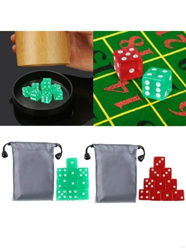 

Square Corner 19mm D6 Dices Cubes Number Dots Acrylic 6 Sided Educational Dices