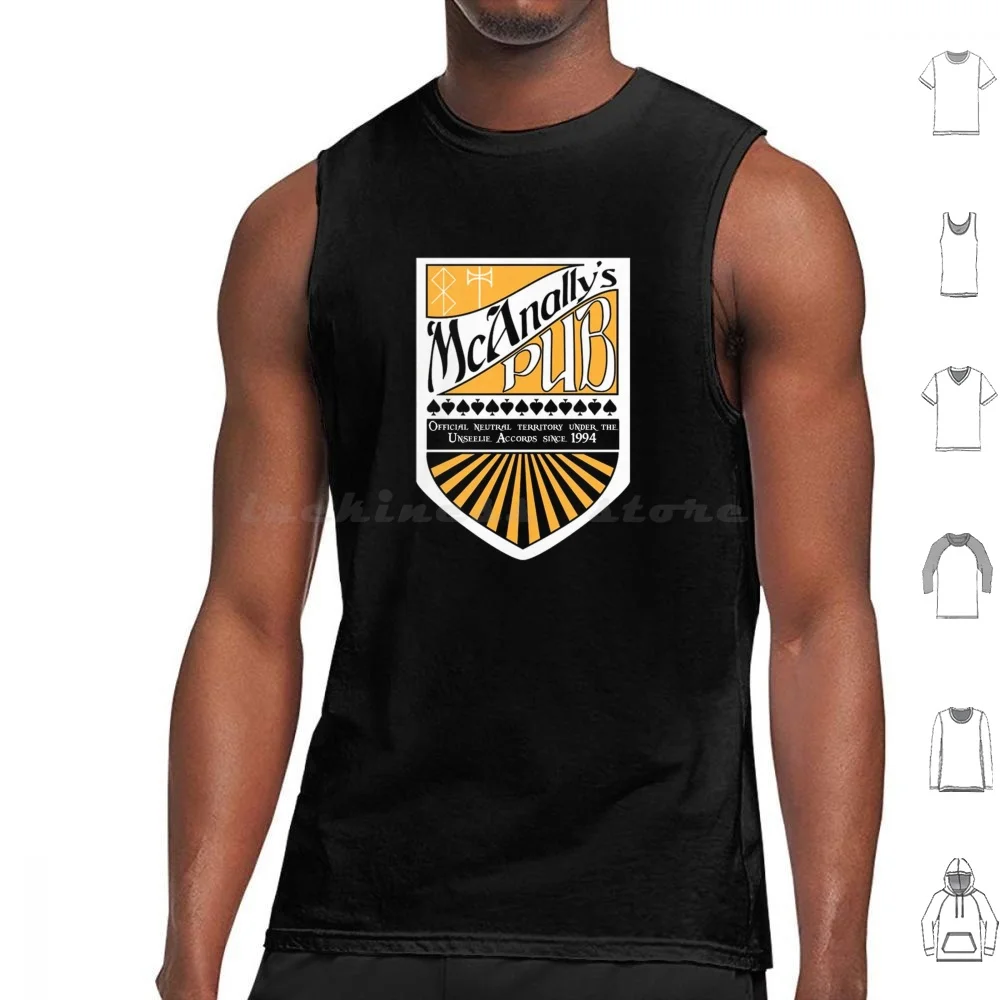 Mcanally's Pub Neutral Territory Dresden Random Destruction Harry Tank Tops Vest Sleeveless Harry Dresden Dresden Files Jim