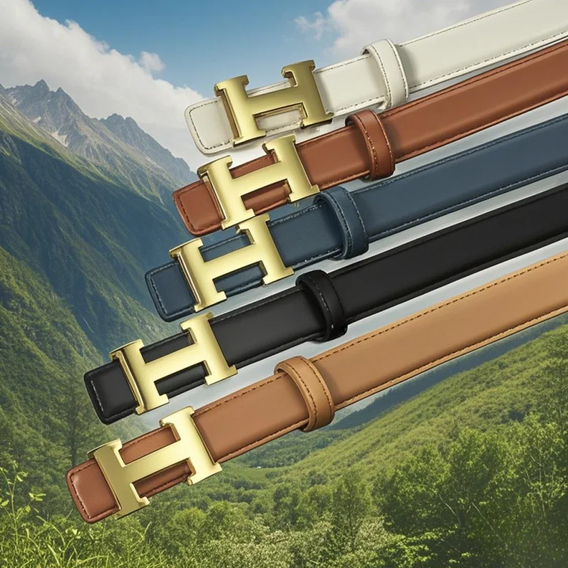 2025 Cintura da donna nuova Cintura versatile retrò con fibbia in bronzo Cintura sottile in pelle bovina2.3 Abito decorativo semplice ed elegante