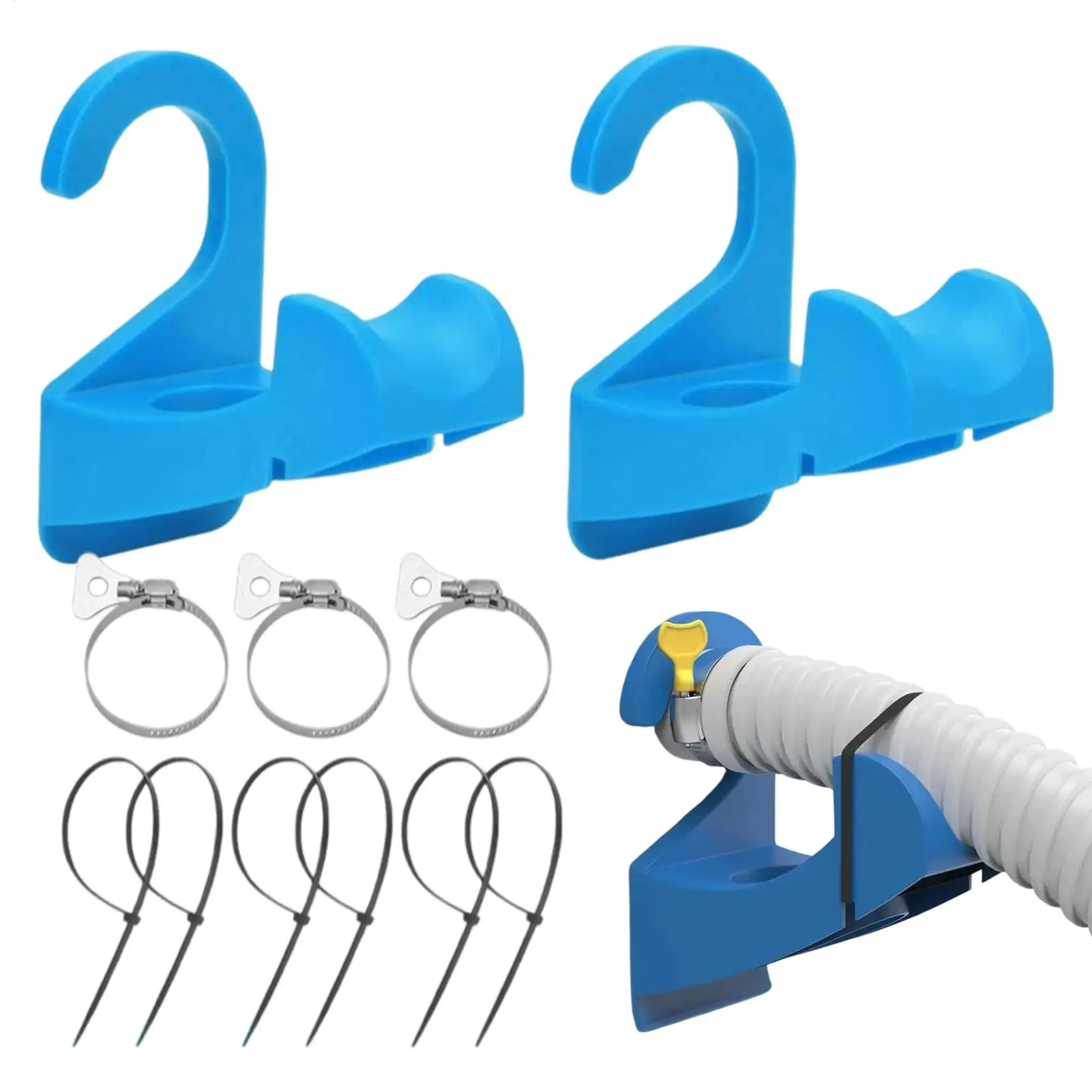 Pool Hose Holder 3Pcs/set Anti-Slip Tube Mount Adapter Leak-Proof Swimming Pool Pipe Holders to prevent pipe sagging
