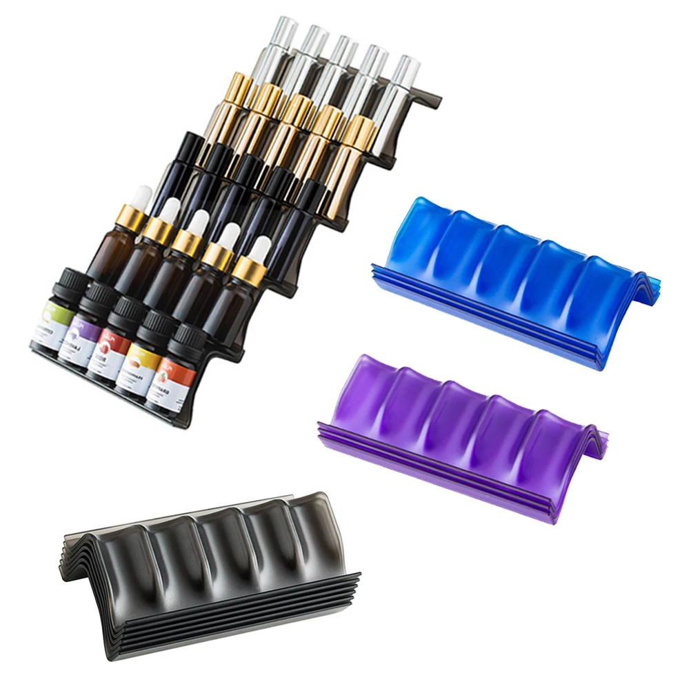 

1 pcs Essential Oil Bottle Storage Rack 5 Slots Recyclable ganizer for Home Office Display Presentation Holder Household