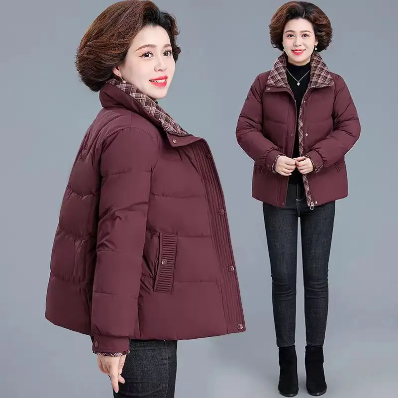 2023 neue Winter frauen Mit Kapuze Puffer Baumwolle Jacke Mit Kapuze Verdicken Warme Kurze Parkas Weibliche Casual Vielseitig Schnee Outwear