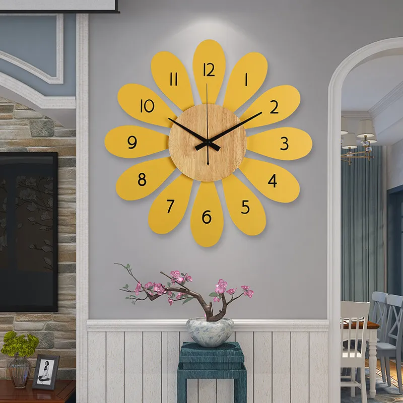 

Wall clock living room home creative modern fashion wall watch silent atmosphere simple
