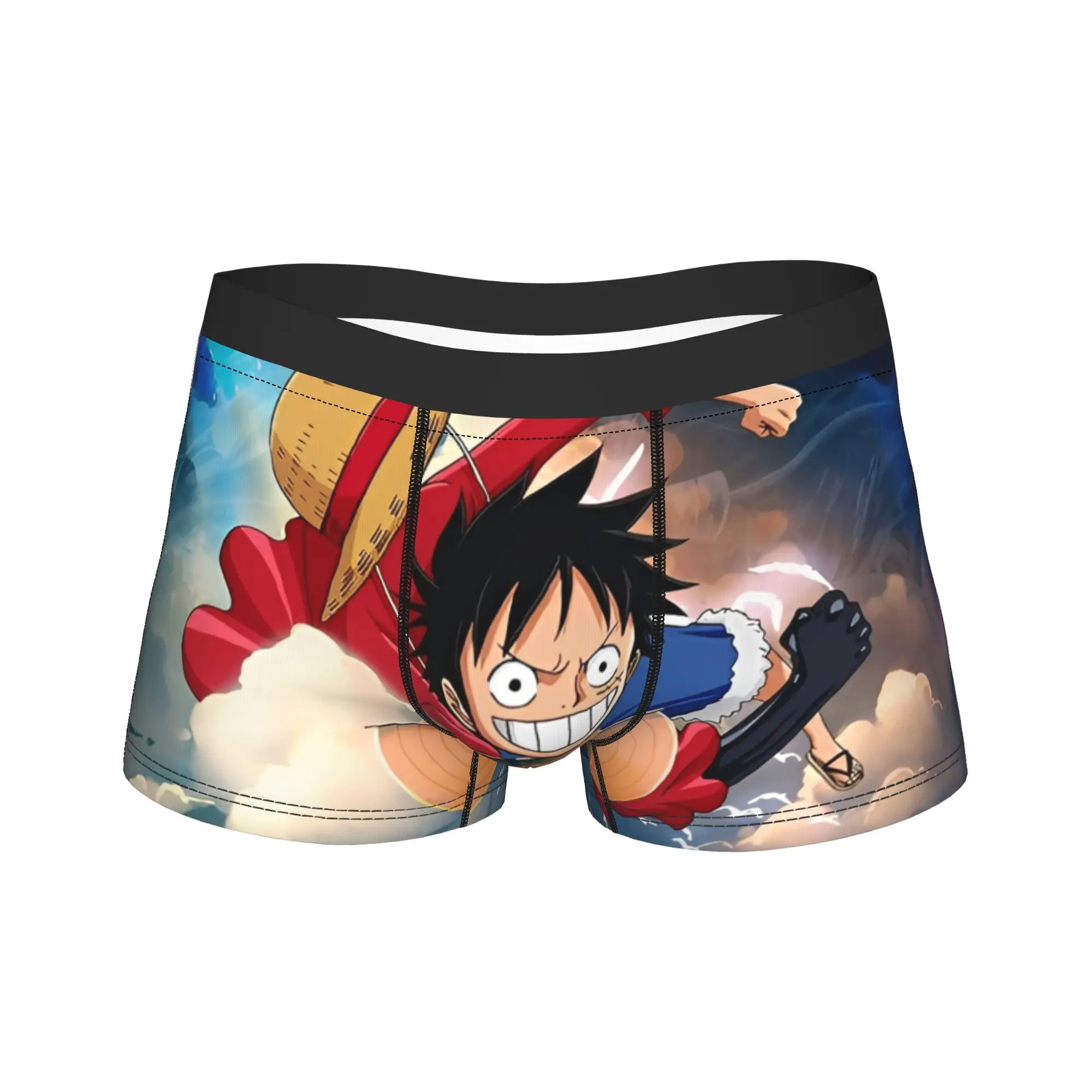 

Мужские трусы-боксеры One Piece The Straw Hat Crew, дышащие, больших размеров, с оригинальным дизайном
