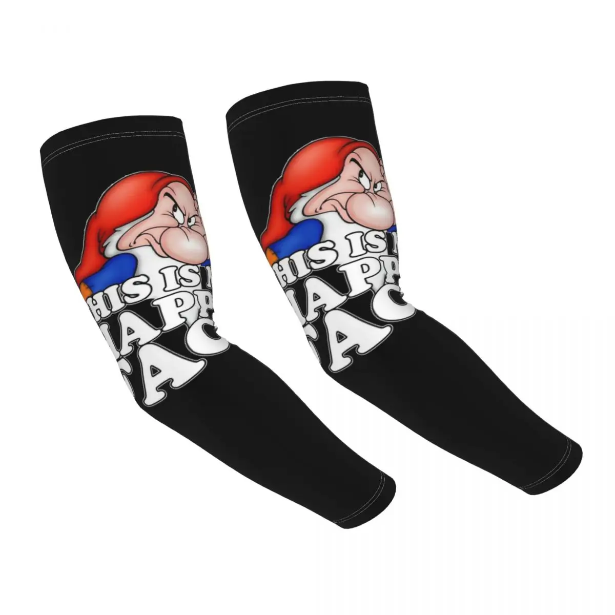 

My Happy Face Grumpy Dwarf Нарукавники для улицы Защитный чехол от солнца и ультрафиолета Летние ледяные шелковые велосипедные татуировки на рукавах