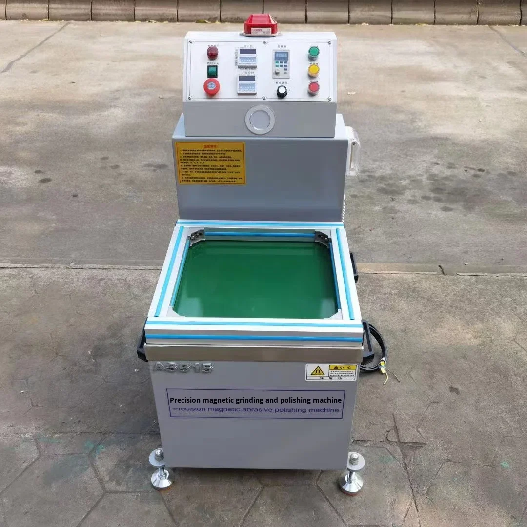 High-Efficiency Precision Magnetic Grinding Polishing Machine For Metal Deburring Brightening & Finishing-Waterproof Variable...