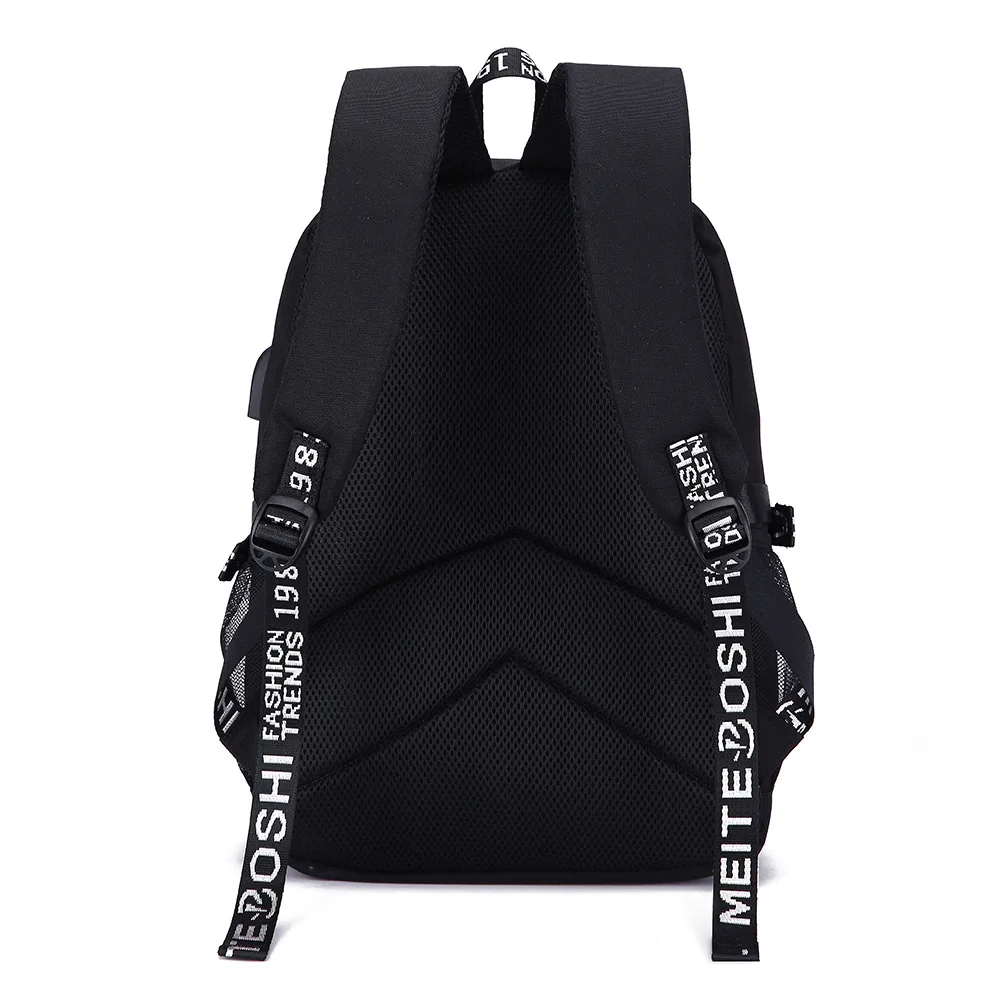 Hot Me Contro Te Students USB Charging Laptop Backpack Women Men Daily Travel Backpacks Kids Teenager College Backpack