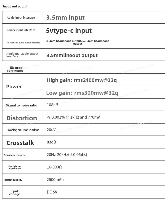 

Audio SK01 Desktop Headset Amplifier Front Integrated Desktop Headset Power Amplifier Portable