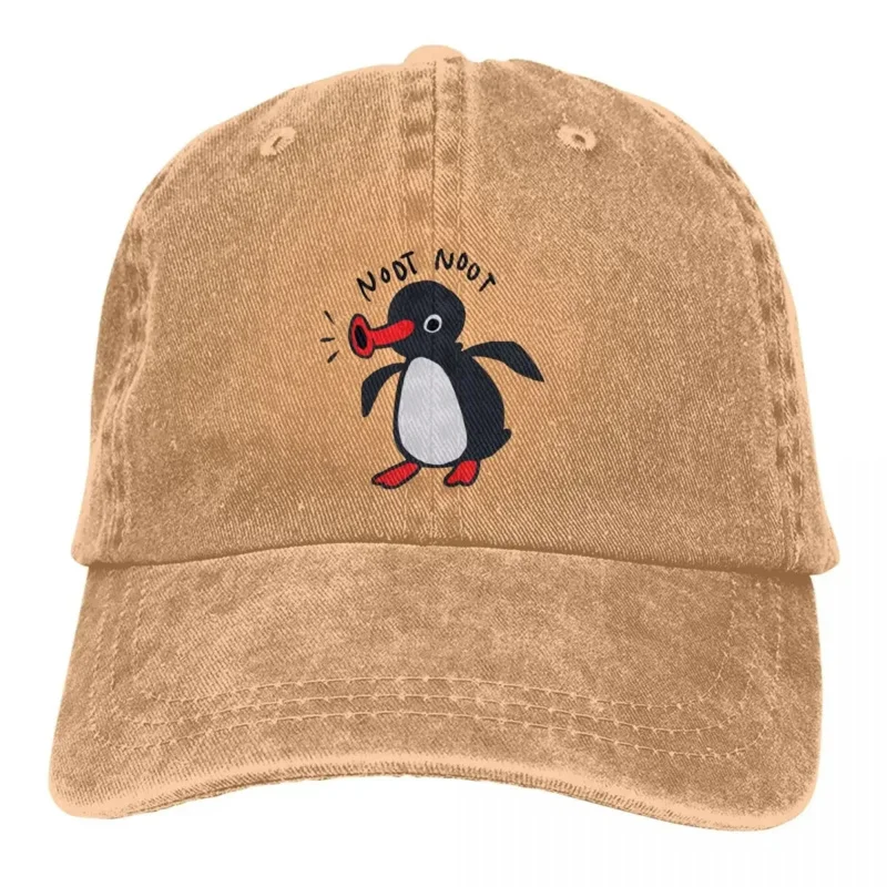 

Noot baseball cap men hats women visor protection snapback Pingu Pinga Penguin TV caps outdoor adjustable denim cap