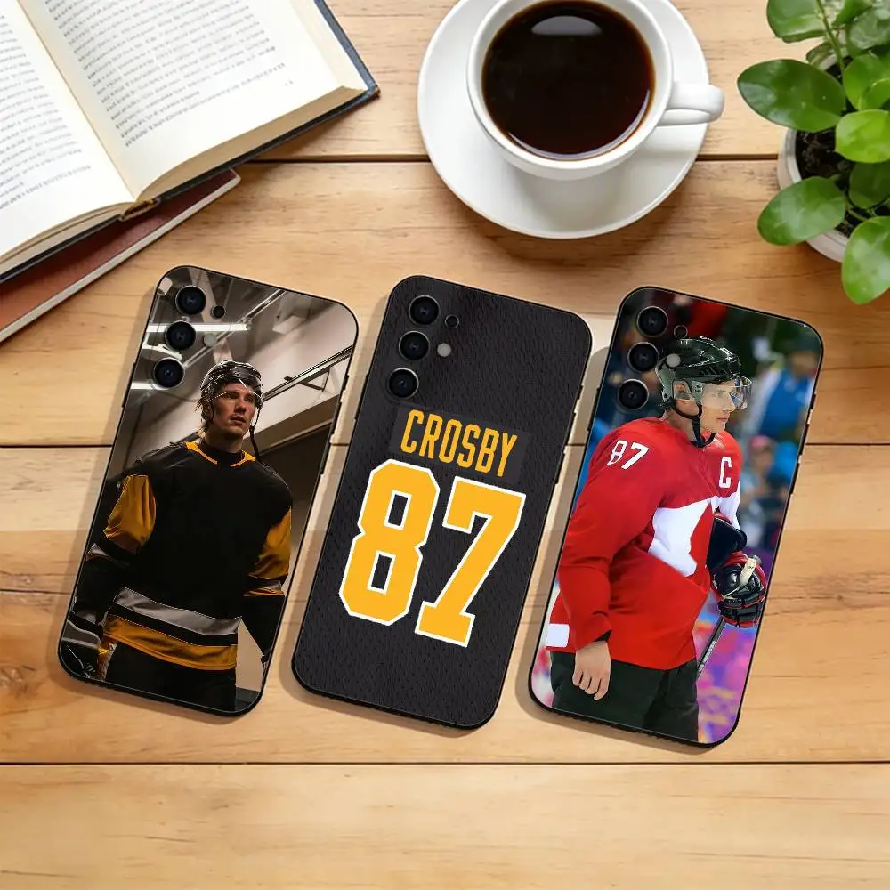

Hockey Player S-Sidney Crosby Phone Case For Samsung S25,S24,S21,S22,S23,S30,Ultra,S20,Plus,Fe,Lite,Note,10,Black Cover