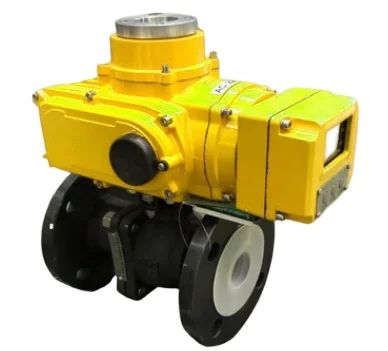 Good liquidity Electric  Ball Valve Electric Fluoride-lined Ball Valve Stainless steel flange Valve