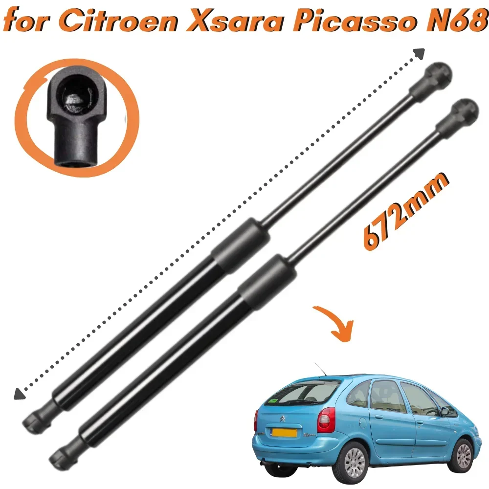 Rozpórki bagażnika Qty(2) dla Citroen Xsara Picasso Hatchback 1999-2009 8731F 1 tylna klapa amortyzatory siłowniki bagażnika