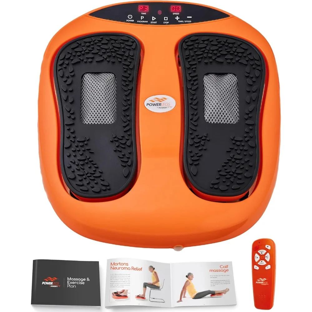 Electric Foot Massager Machine with Remote Control, Adjustable Speed, Vibration - Calf Massager - Feet Massager