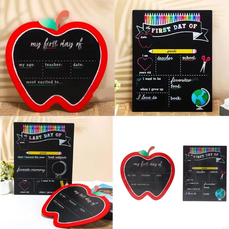 Ecological Friendly Wooden Wooden Chalkboard Portable Blackboard Critted Board for Study جدول منظمي K1KF