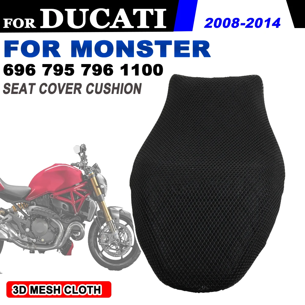 

Motorcycle Seat Cushion Cover Thermal Protection Guard Mesh For Ducati Monster 796 795 696 1100 Monster 2013 2014 Accessories