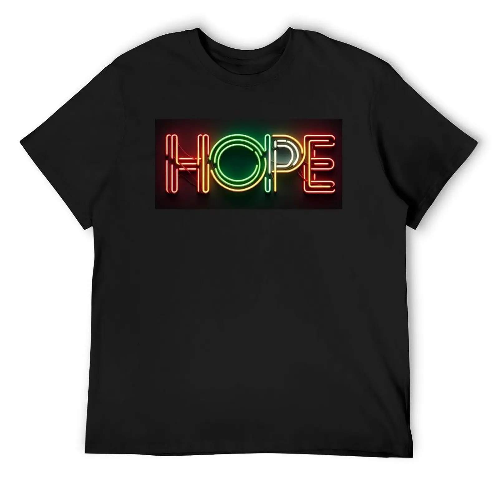 Hope sparks resilience neon line T-Shirt sublime shirts graphic tees designer t shirt men