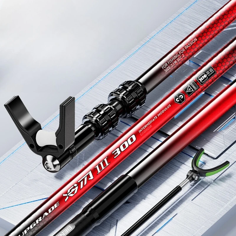 

Carbon Fishing Rod Holder Heavy Duty Adjustable Bank Stick Anti-Slip Base for Catfish Shark Anglers Big Game Fishing Stand