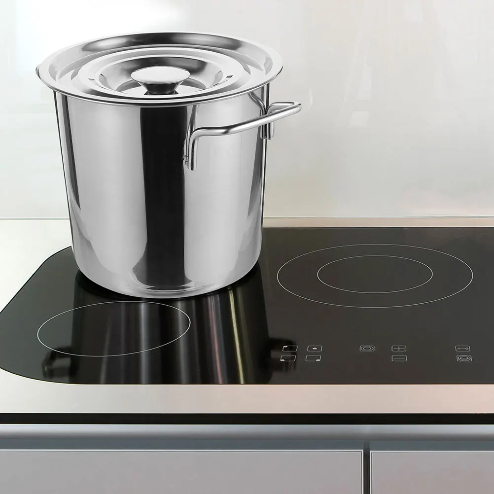 

Stainless Steel Soup Bucket Heavy Duty Stock Pot Non-Magnetic Kitchen Cooking Bucket Food Storage Container Seafood Boiling