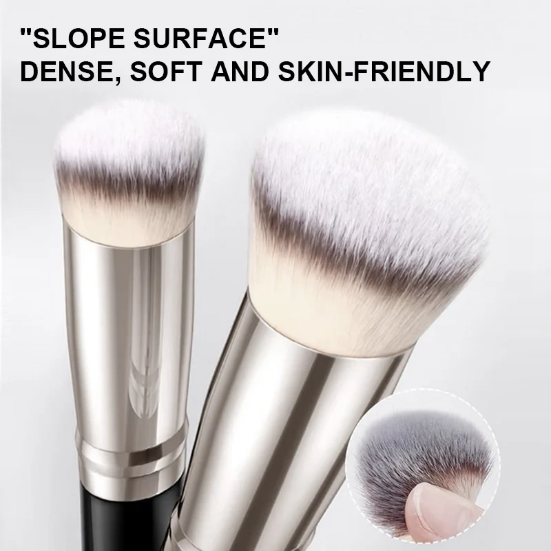 1Pc Wood Handle for Concealer Powder Blush Liquid Foundation Face Make Up Brush Tools Man-made Fiber Professional Makeup Brushes