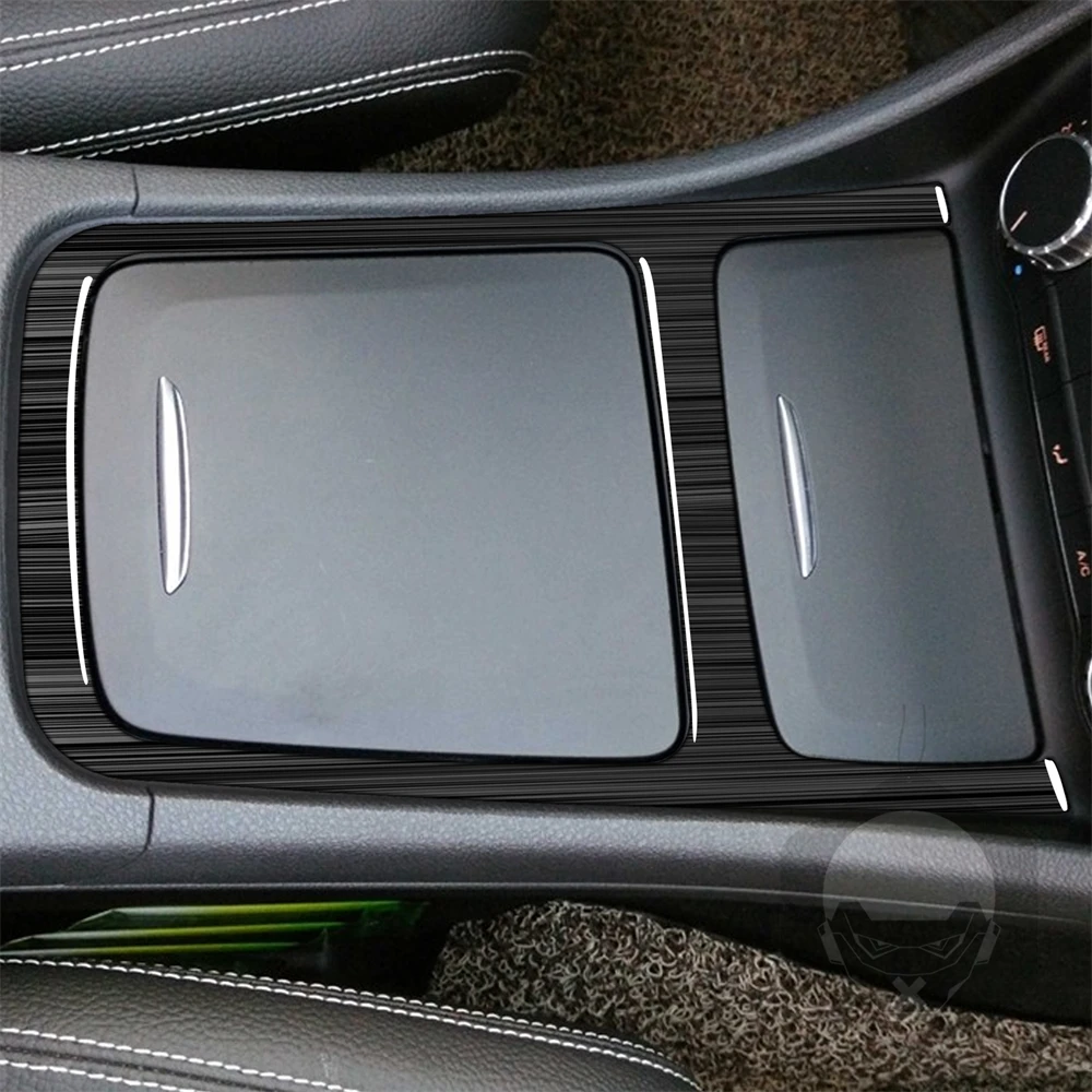 

Car Central Control Storage Box Frame Sticker for Mercedes Benz A GLA CLA Class W176 X156 C117 Auto Armrest Case