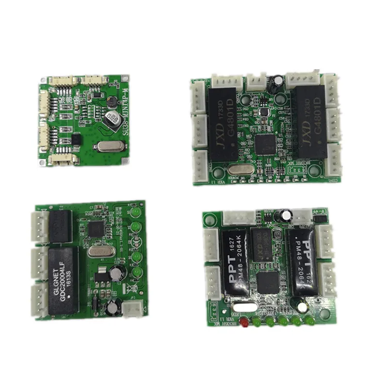 Desain Modul Mini Papan Sirkuit Sakelar Ethernet untuk Modul Sakelar Ethernet 10/100Mbps 3/4/5/8 Papan PCBA Port Motherboard OEM