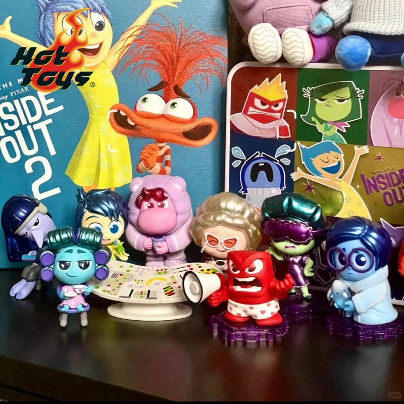 

Оригинальная слепая коробка Inside Out 2, аниме-фильм Joy Fear Envy Ennui Embarrass Anxiety Disgust, аниме-фигурка, модель, украшение для рабочего стола, Gif