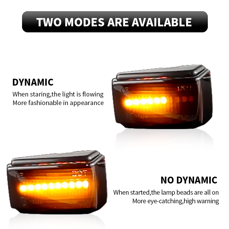 2Pcs For Volvo 240 260 262 740 760 780 850 LED Dynamic Side Marker Lights Turn Signal Blinker Lamps For Volvo 940 960 C70 V40