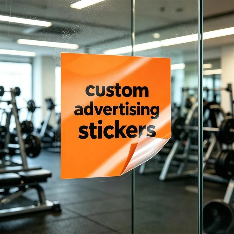 Custom Advertising Stickers Customized Self-stick Slogan Picture  DecalS Boutique Convenience Store Glass Wall Signage Decor