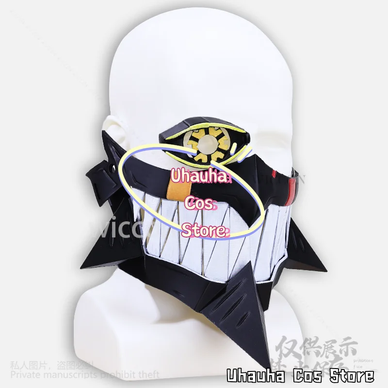 New Hot Anime Dandadan Cosplay Ombrello Ragazzo Costume 3D Maschera horror Mezza faccia per uomo Donna Halloween Festa di Natale Personalizzato