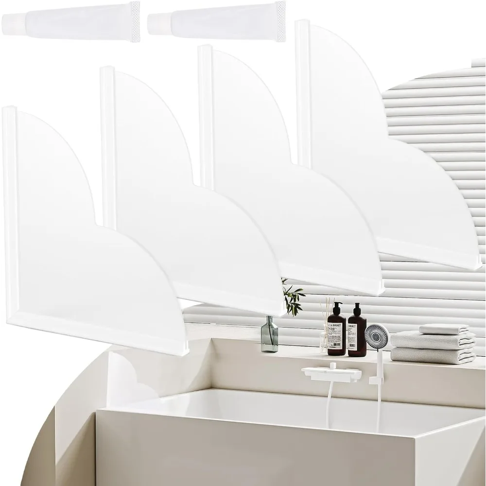 

Комплект брызговиков для ванны tecbeauty, угловой водоблокировщик для душа, упаковка из 4 шт.