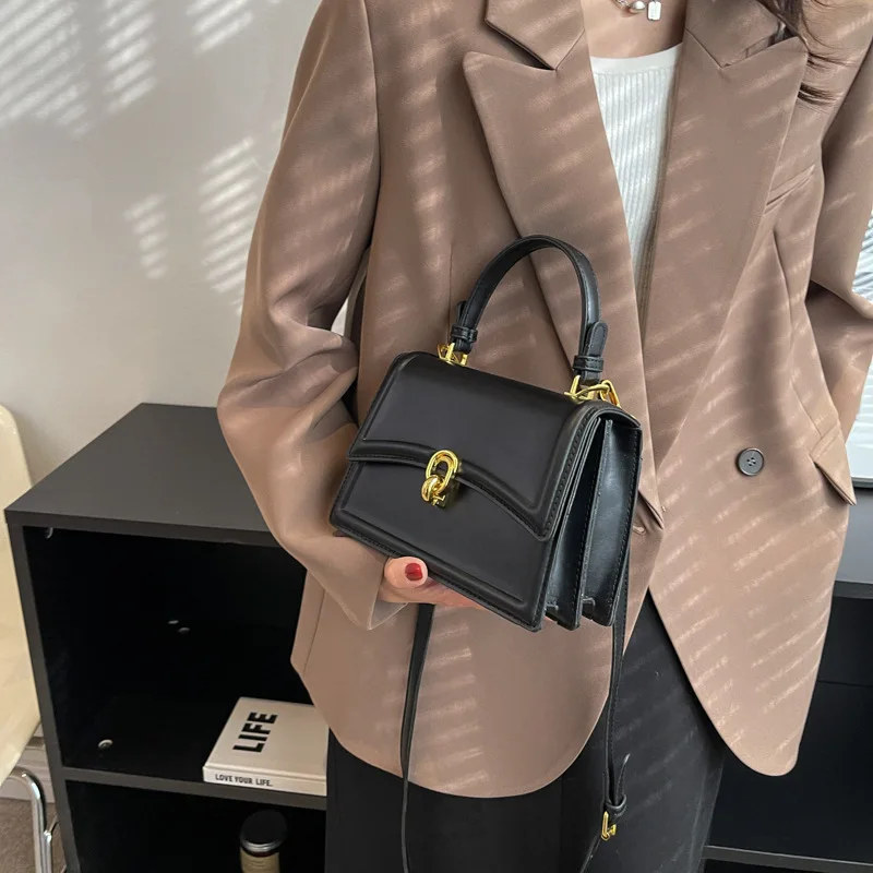 New Small PU Leather Crossbody Bags for Women 2023 Simple Totes Shoulder Bag Lady Luxury Brand Designer Handbags and Purses