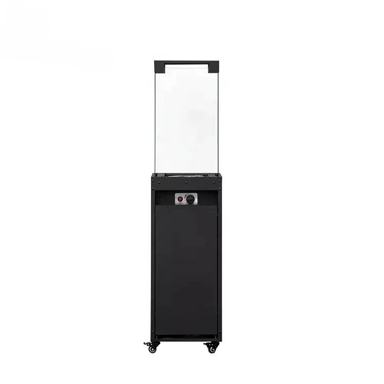New Trend Panorama Design Glamour Flame Stove Outdoor Heating High-end Products Wood Pellet Patio Heater