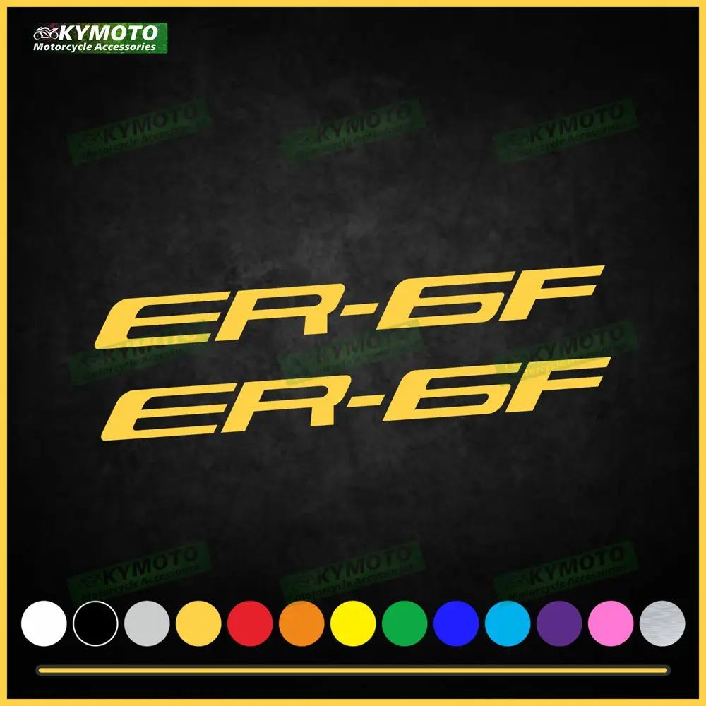 For ER-6F ER6F motorcycle accessories decals fairing decoration helmet fuel tank engine logo reflective waterproof sticker
