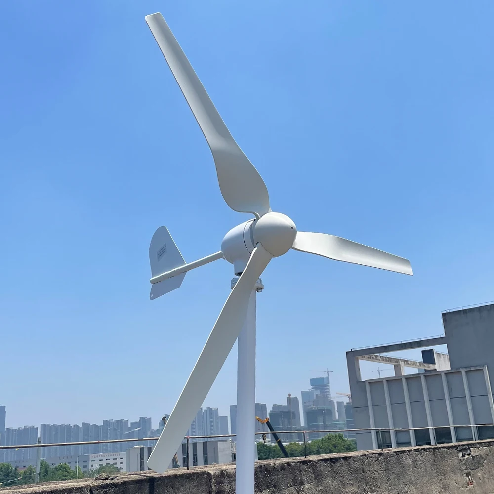 China Factory 8000W Wind Turbine Generator With Waterproof Wind Controller for Home Use Low Start-up Windmill Speed