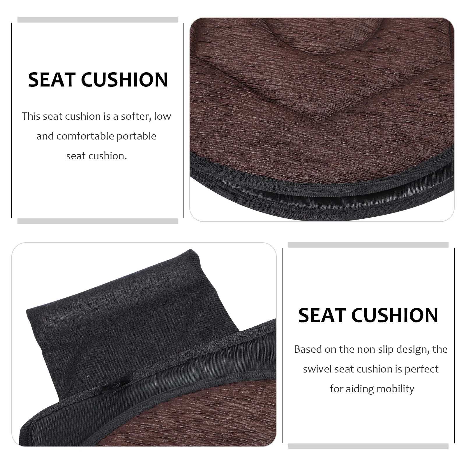 

Rotating Car Seat Cushion 360 Degree Swivel Chair Mat Non-Slip For Elderly Pregnant Portable Comfortable Office Home