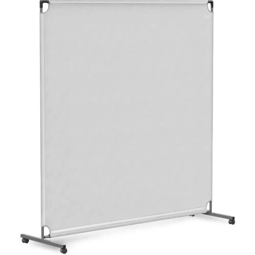 

60-дюймовый перегородка на колесиках, отдельно стоящий экран для конфиденциальности, затемняющая панель с колесами, офисная перегородка, не прозрачная, прочная