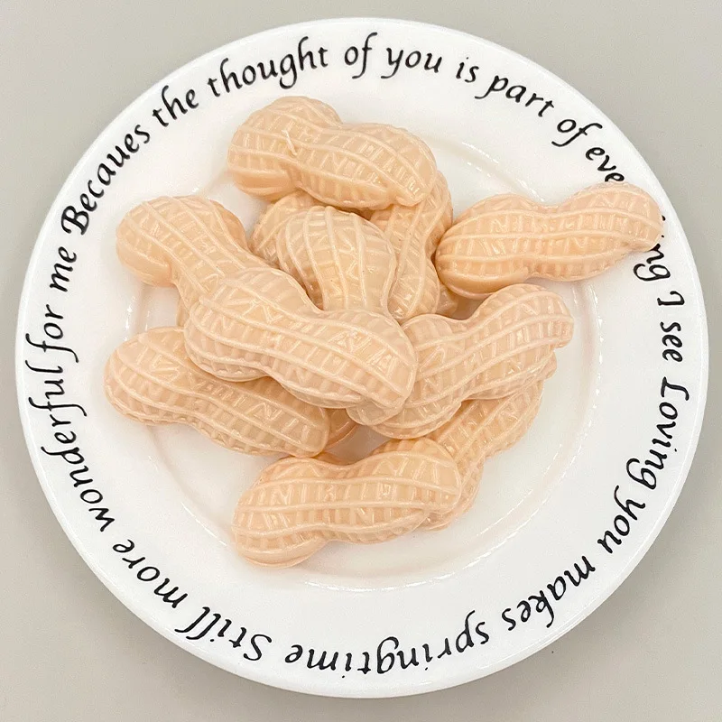 Novedad juguete sensorial Mini juguete realista para apretar maní juguete de silicona Fidget dibujos animados 3D TPR juguete de descompresión de pellizco de rebote lento