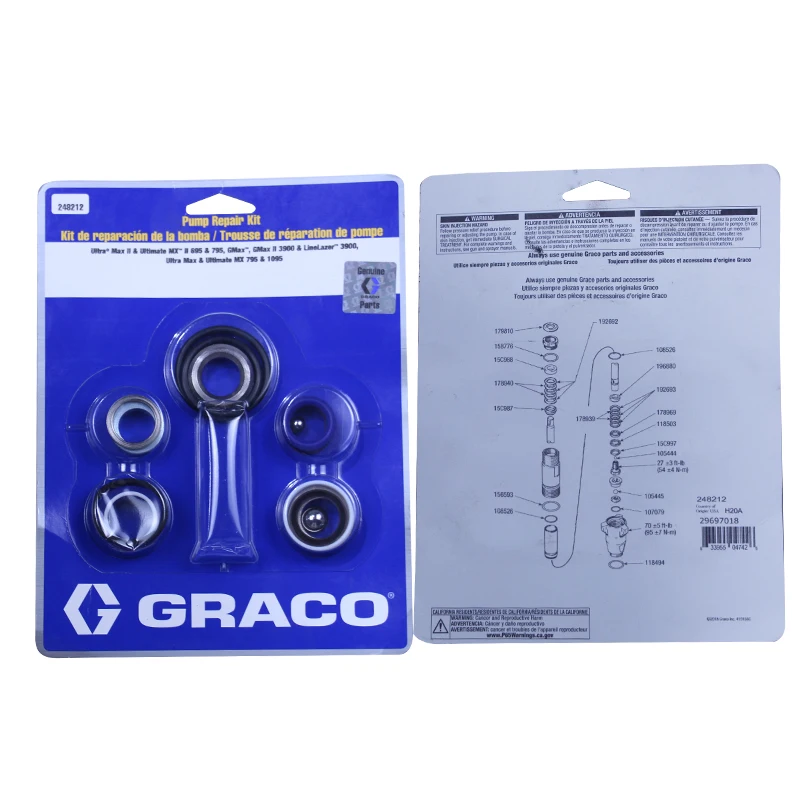 Original repair package imported Graco 395/49 /495/695/1095 7900 spraying machine sealing ring parts