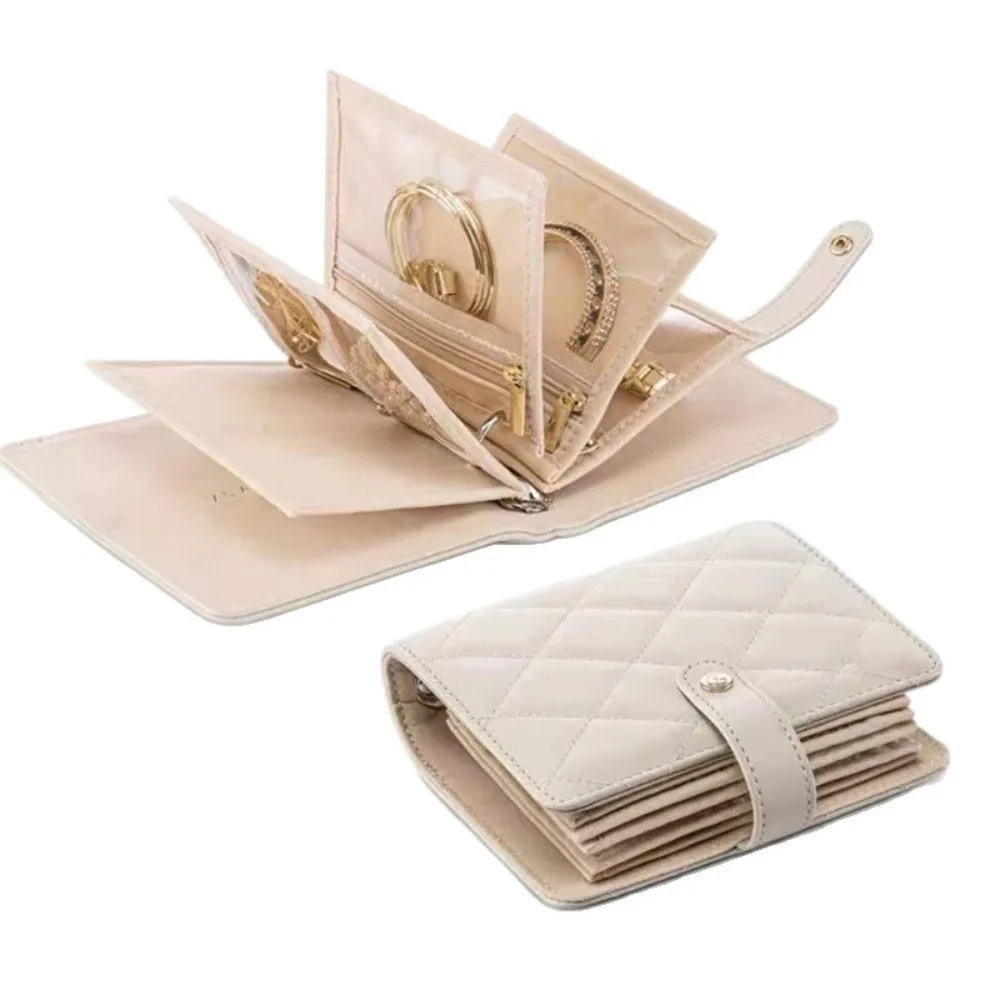 Waterproof Jewelry Storage Book Portable Partition Jewelry Packaging Brochure Detachable Loose Leaf Necklace Binder Travel