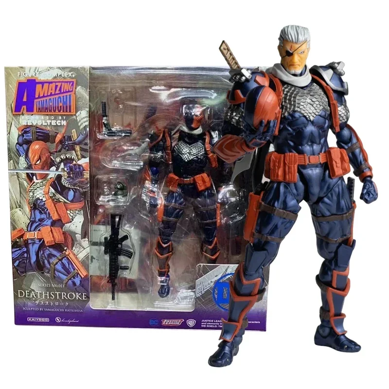 In Stock AMAZING YAMAGUCHI Deathstroke KAIYODO DC Terminator Action Figure Justice League Mutants Joint Movable Model Toys Gift